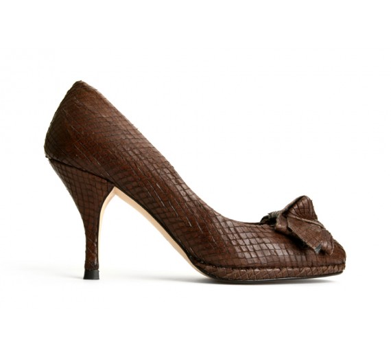 Hudson Snakeskin Pump